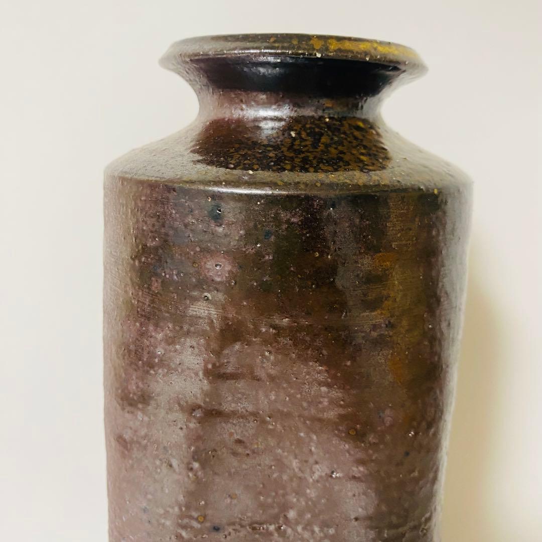 希少 高麗焼締 高麗焼 宋海 陶器 花瓶 フラワーベース 花器 中型 木箱