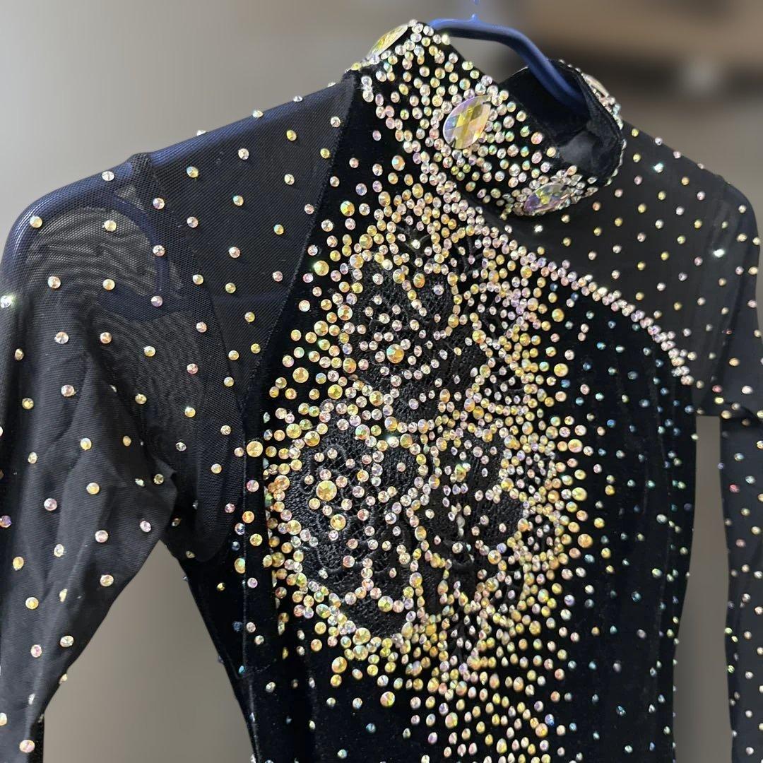 【サイズ不明】社交ダンス　ドレス　パーティ　黒