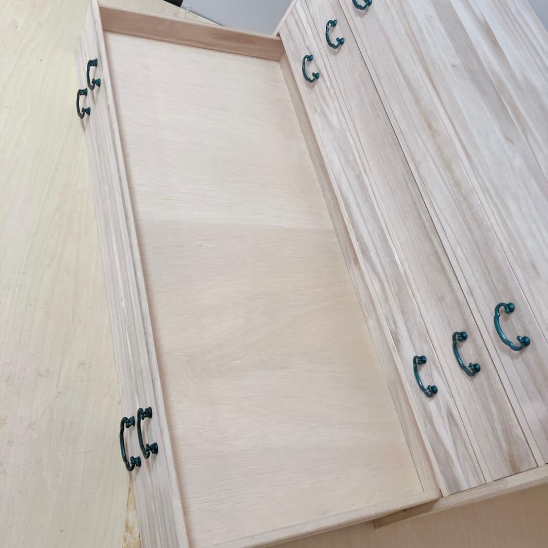 桐箪笥　桐タンス 5段　着物たんす　和装　収納　幅95×高さ43×奥行き44cm