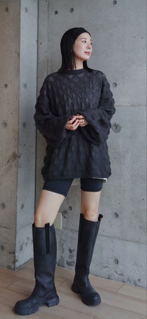 GANNI リサイクルラバーブーツ24cm