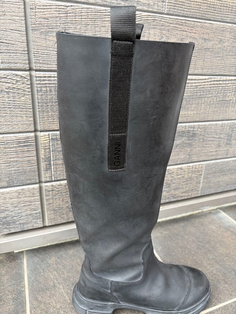 GANNI リサイクルラバーブーツ24cm
