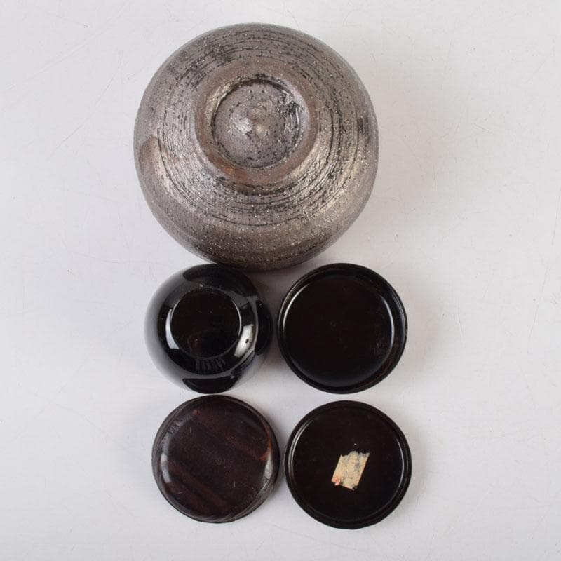 茶道具　茶器袋　茶碗　巾筒　振出　棗など　九点　一式　V　9078