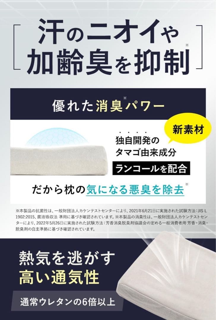 新品　MACR 枕 カバー付 ウレタン機能性 まくら 低反発 高反発 首