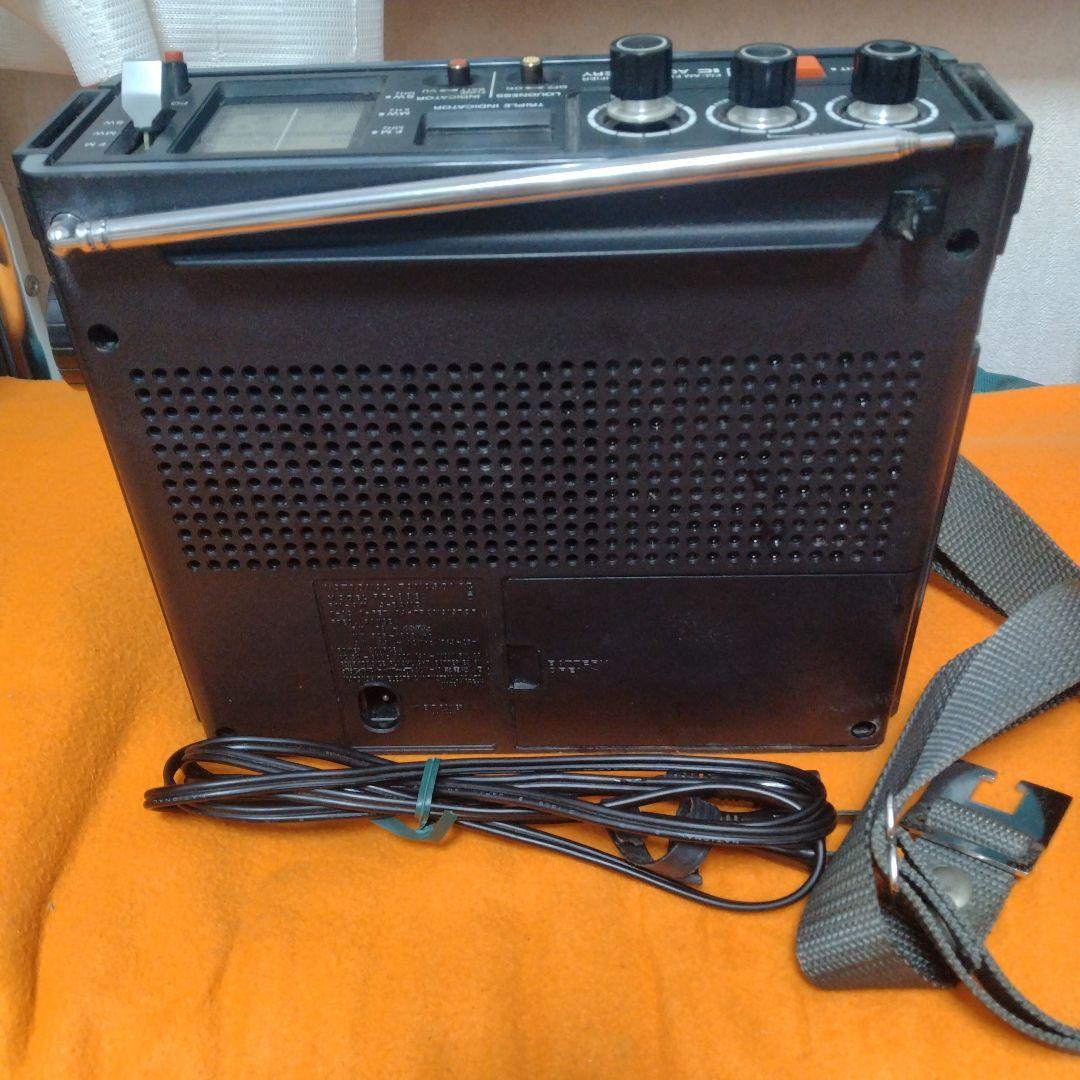 【動作します】ナショナル　クーガー　3バンドラジオ　RF-888 電源コード付