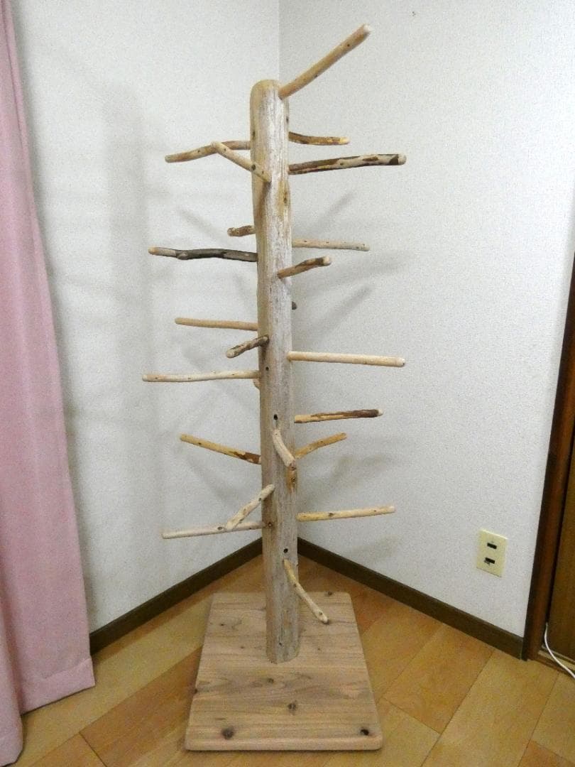 【中型鳥さん用】高さ139cm♬見晴らしのいい螺旋状式止まり木