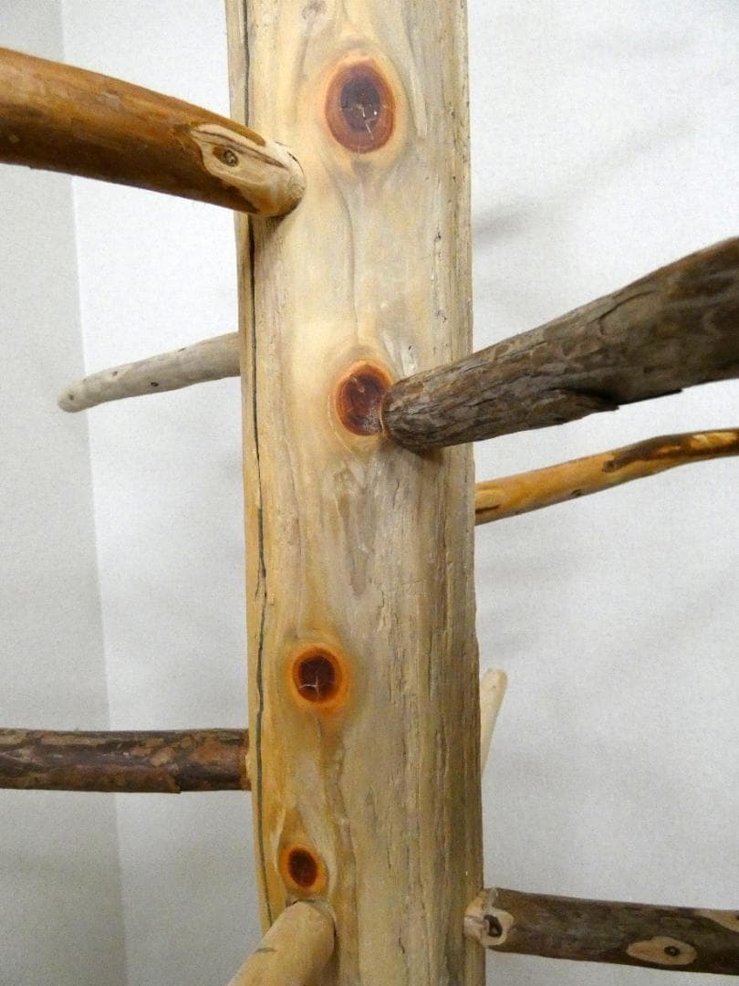 【中型鳥さん用】高さ139cm♬見晴らしのいい螺旋状式止まり木