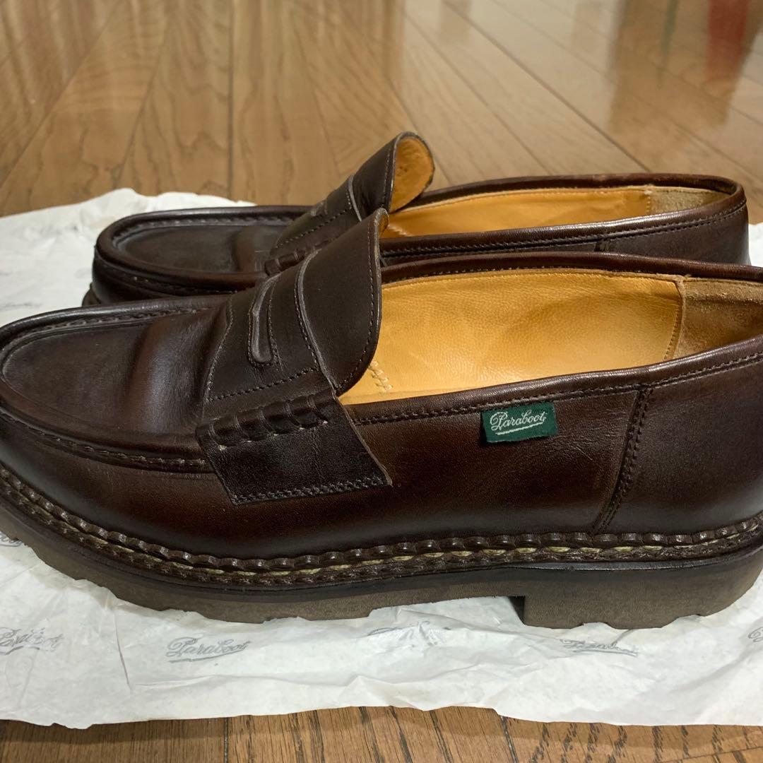 箱付き Paraboot REIMS パラブーツ ランス CAFE サイズ7