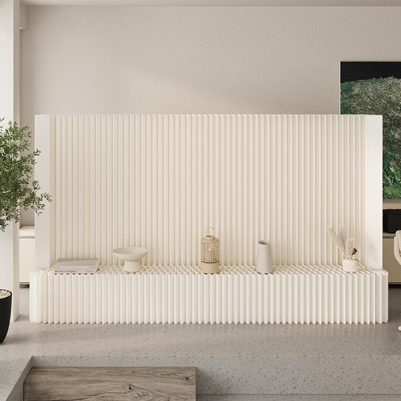 紙製パーテーション陳列展示台高さ2ｍ長さ3-4ｍ組立不要折りたたみ衝立仕切り