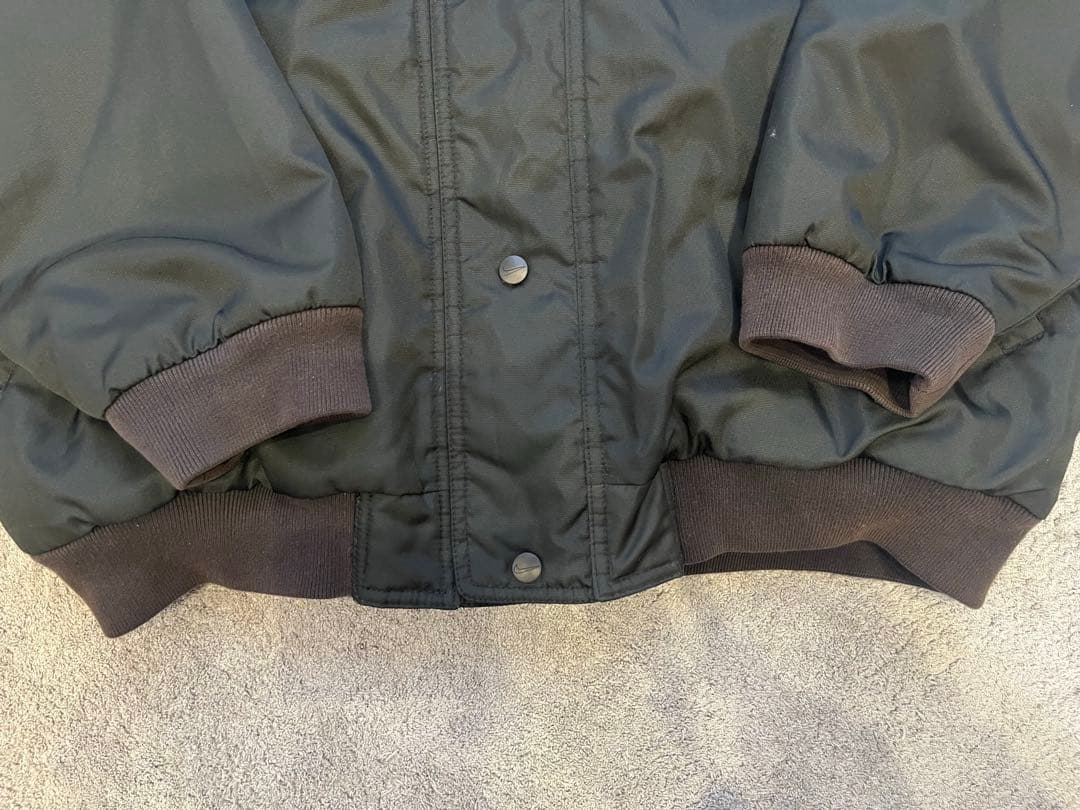 90s Nike 銀タグ フード付きナイロンジャケット XL ブラック