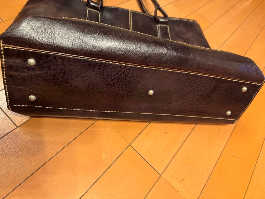 サムソナイト　デュモンクス　ダークブラウン レザー トートバッグ