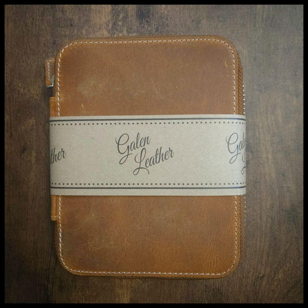 ガレンレザー　クレイジーホースブラウン　10スロットペンケース②