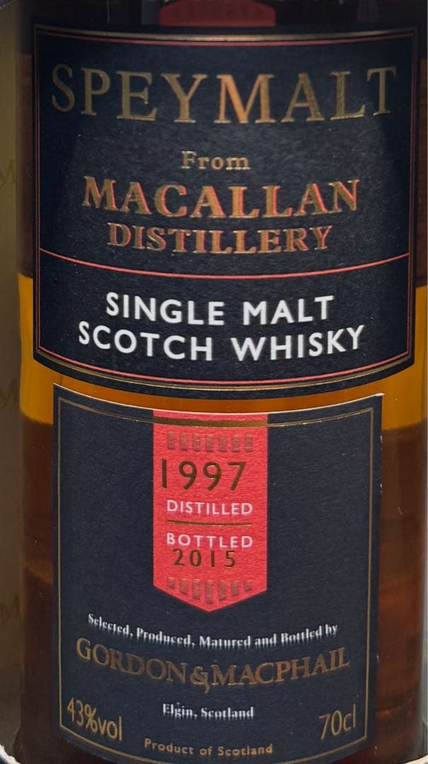 最安値　スペイモルト フロム マッカラン18年 1997-2015