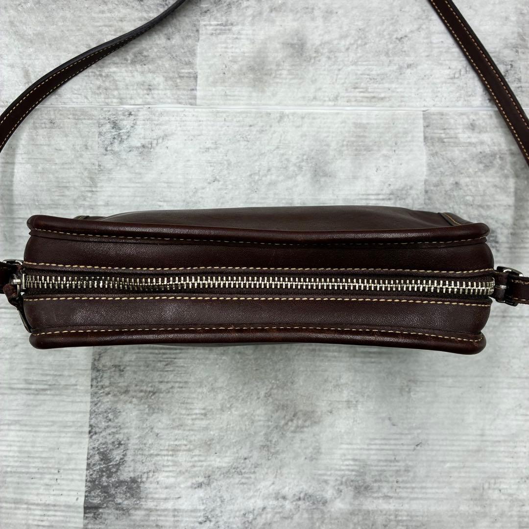 ✨美品✨オールドコーチ　ショルダーバッグ　USA製　レザー　ブラウン