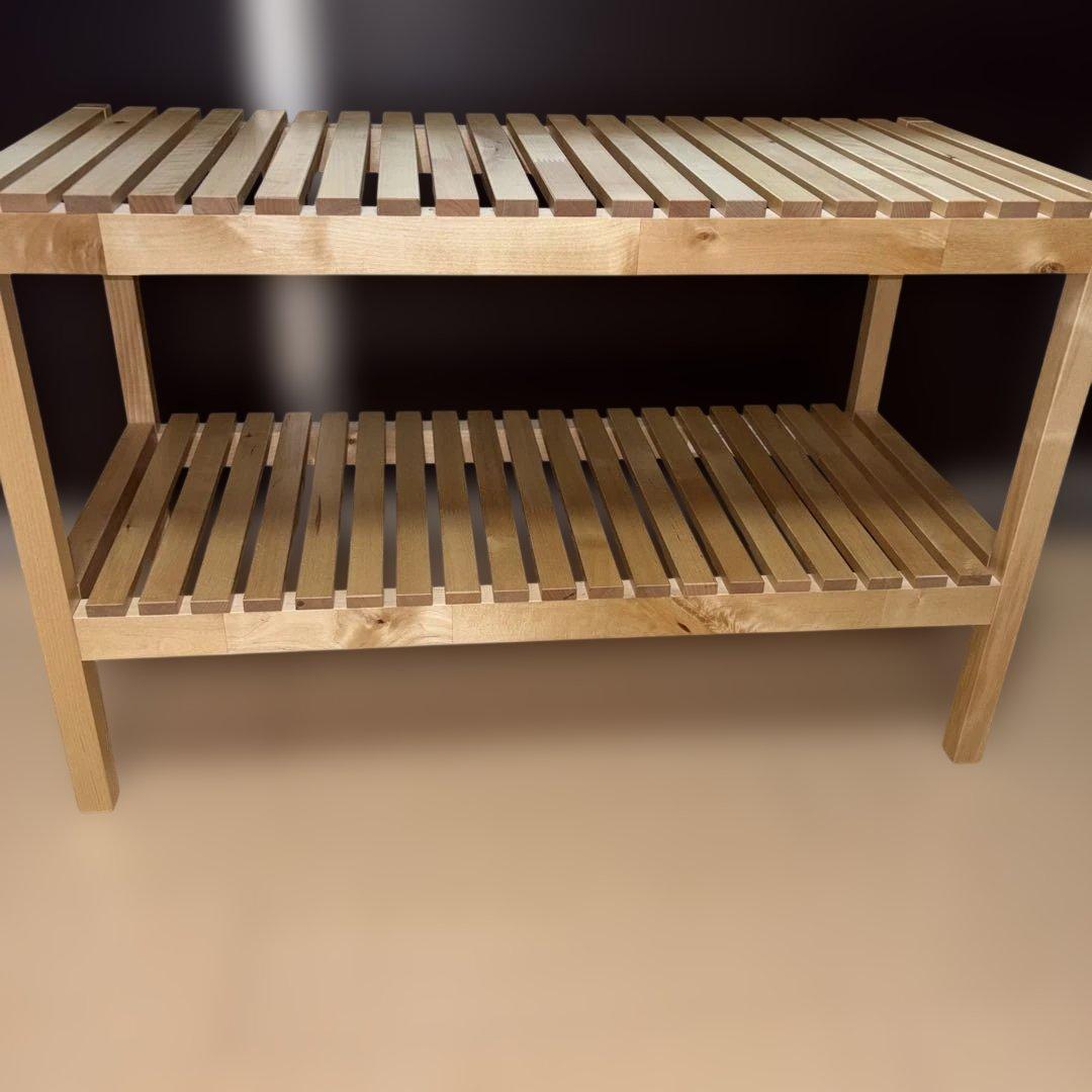 【廃盤品】IKEA MOLGER モルゲル 木製ベンチ バーチ無垢