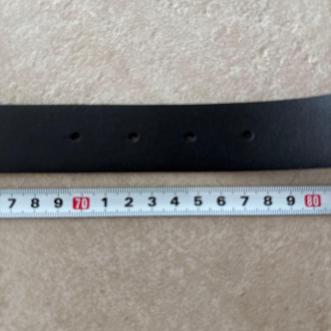 タイムセール★CHANEL ブラックレザー ベルト サイズ75