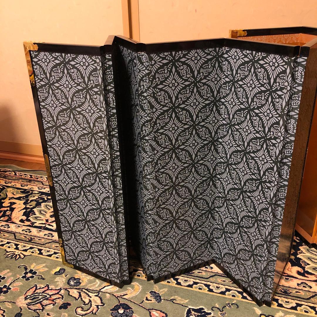 お雛様屏風　松、梅、鶴特大