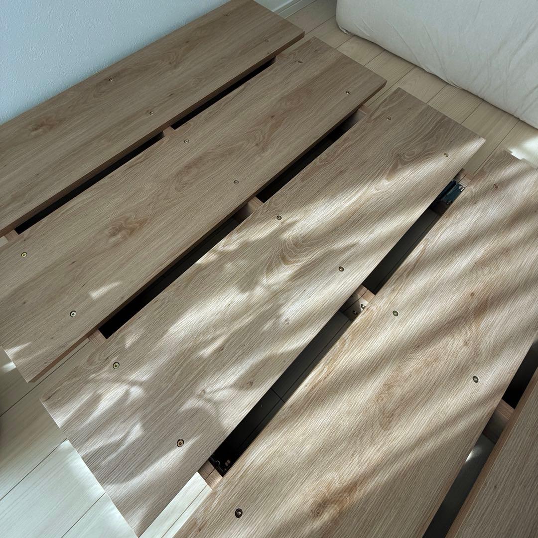 LOWYA ロウヤ 木目調ローベッド フレーム シングル