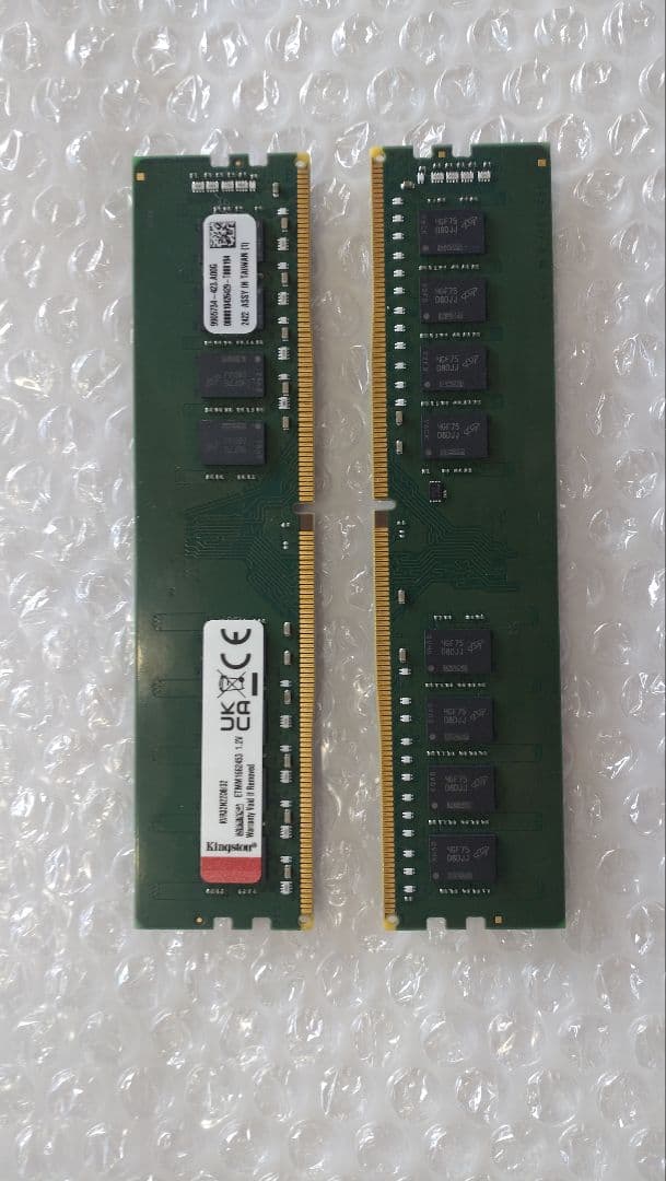 Kingston KVR32N22D8/32（DDR4 32GB 2枚セット）