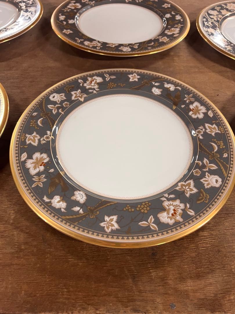 27.5cm サブライム花柄皿 6枚セット　　美品