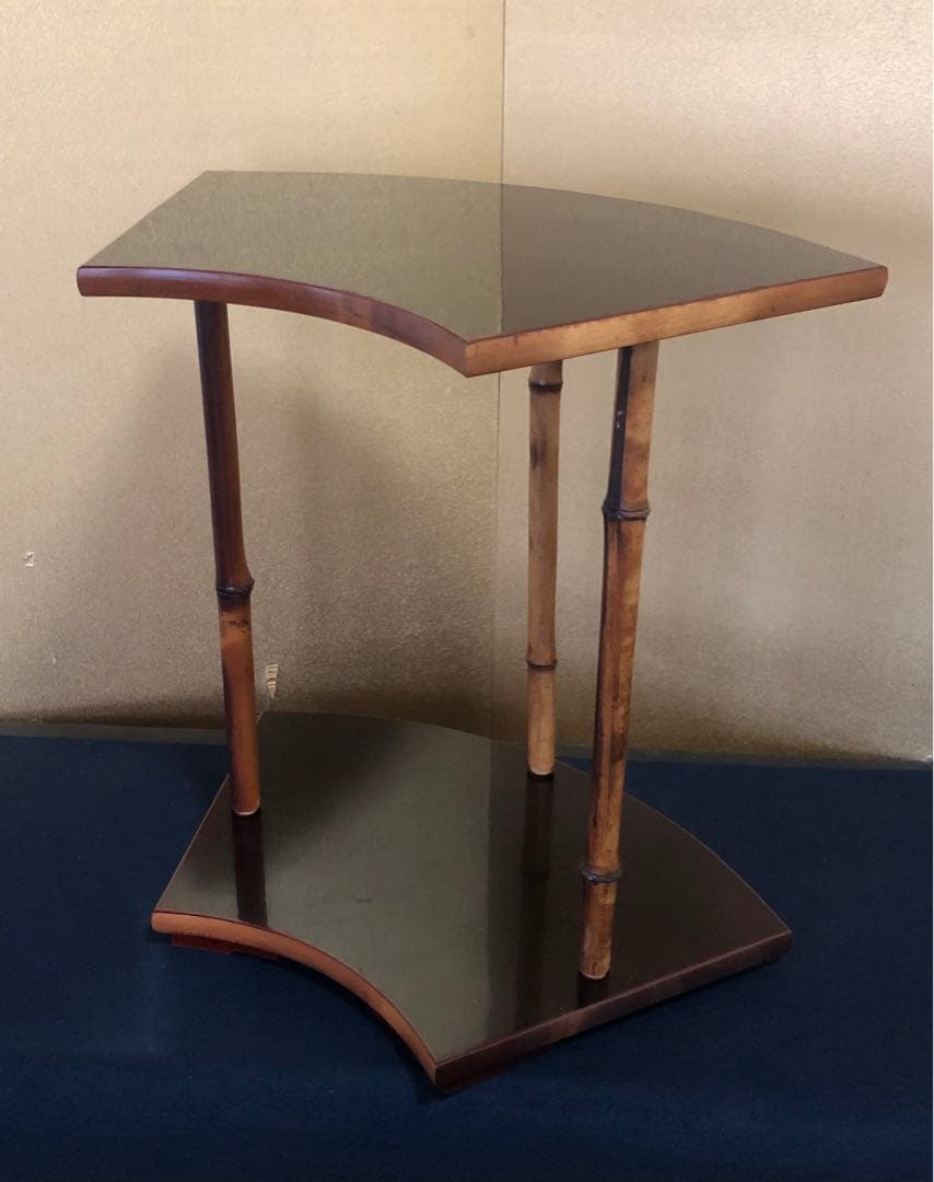 《R》茶道具 而妙斎好写 扇面棚 組立式 塗師川瀬表完 共箱 260121き6