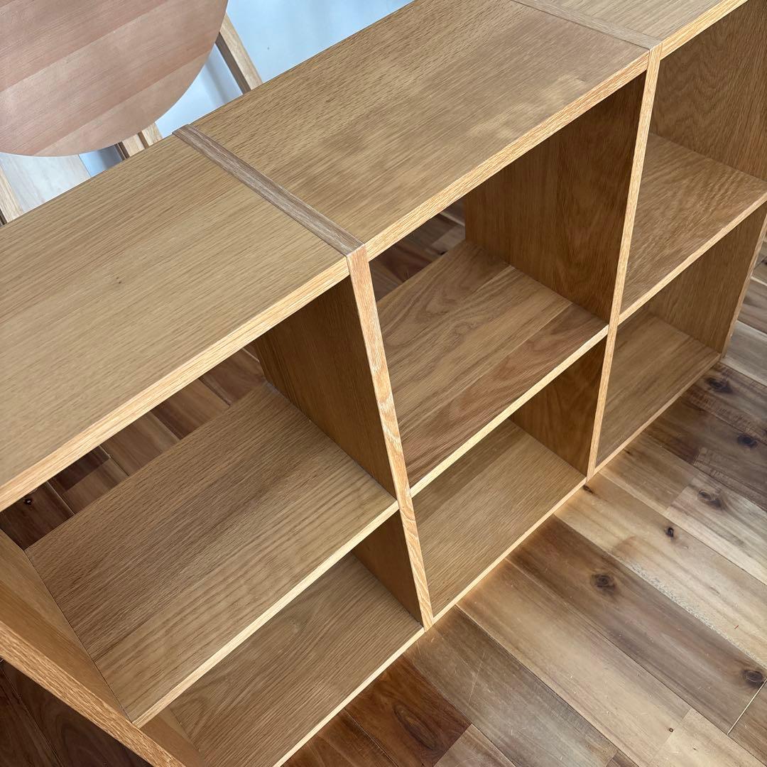 無印　スタッキングシェルフ　2×3 オーク