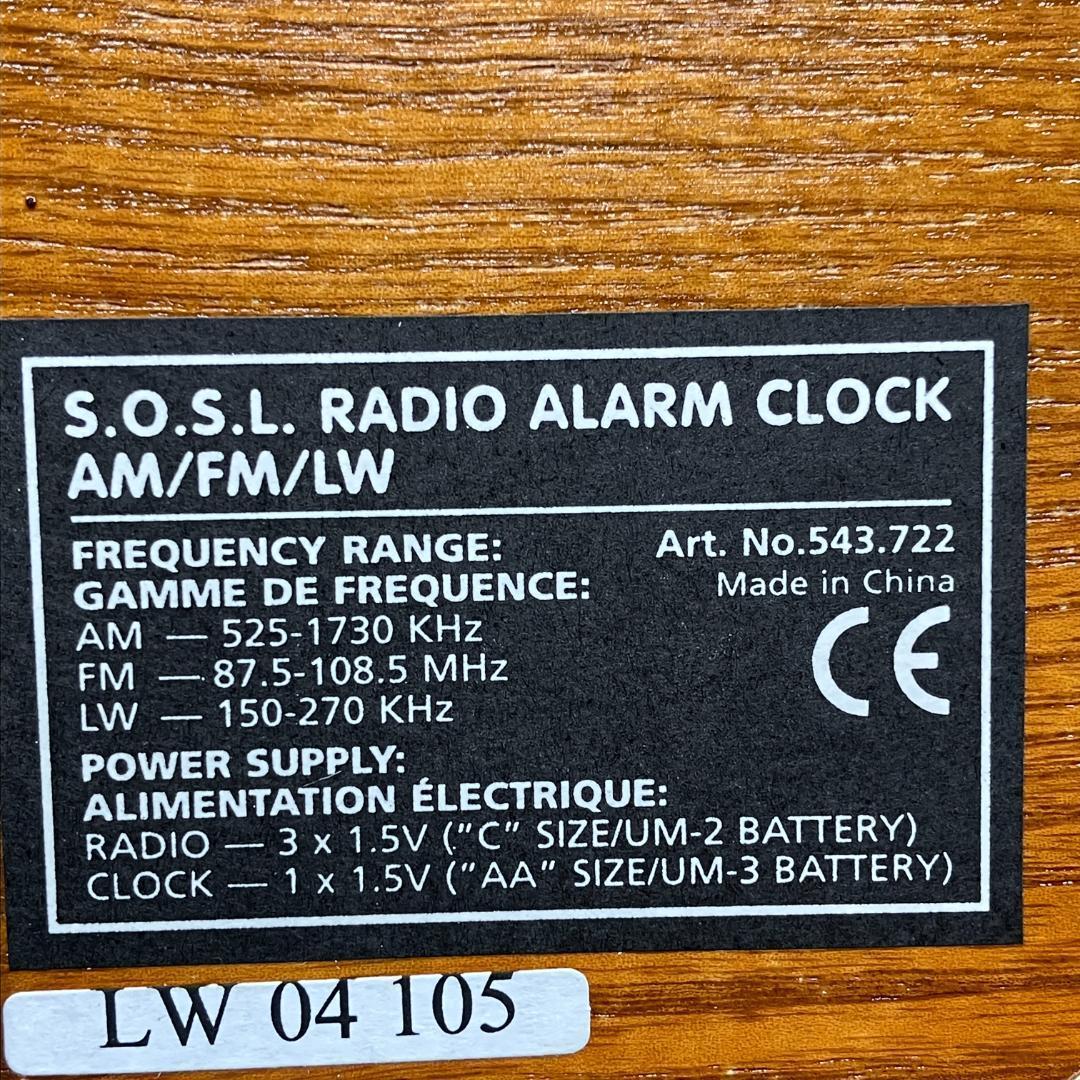 スピリット オブ セントルイス　AM/FMラジオ　アラーム時計　レトロデザイン
