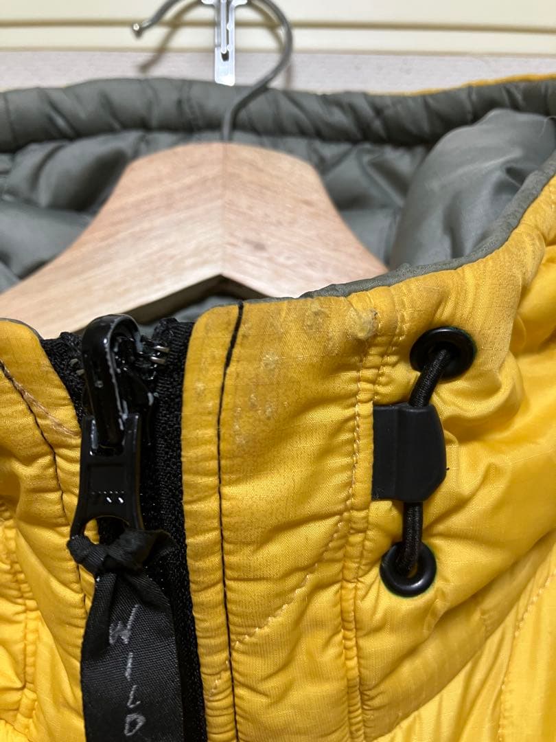 USA WILD THINGS リバーシブル プリマロフトパーカ L 黄 灰