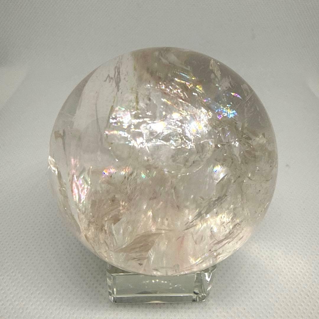 天然石　ピンクアゼツライト　スフィア　【ランダム台座セット】