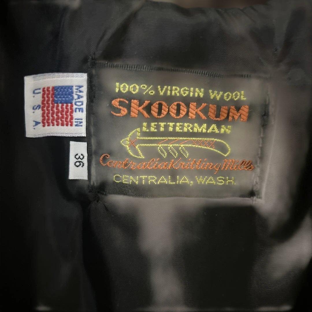 SKOOKUM スクーカム　スタジャン　36 USA製　アメカジ