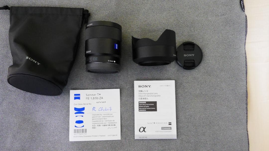 ソニー Sonnar T* FE 55mm F1.8 ZA