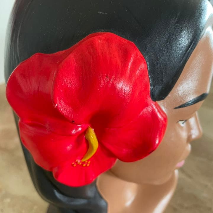 ハワイアン フラヘッド フラバスト フラガール　置物　陶器