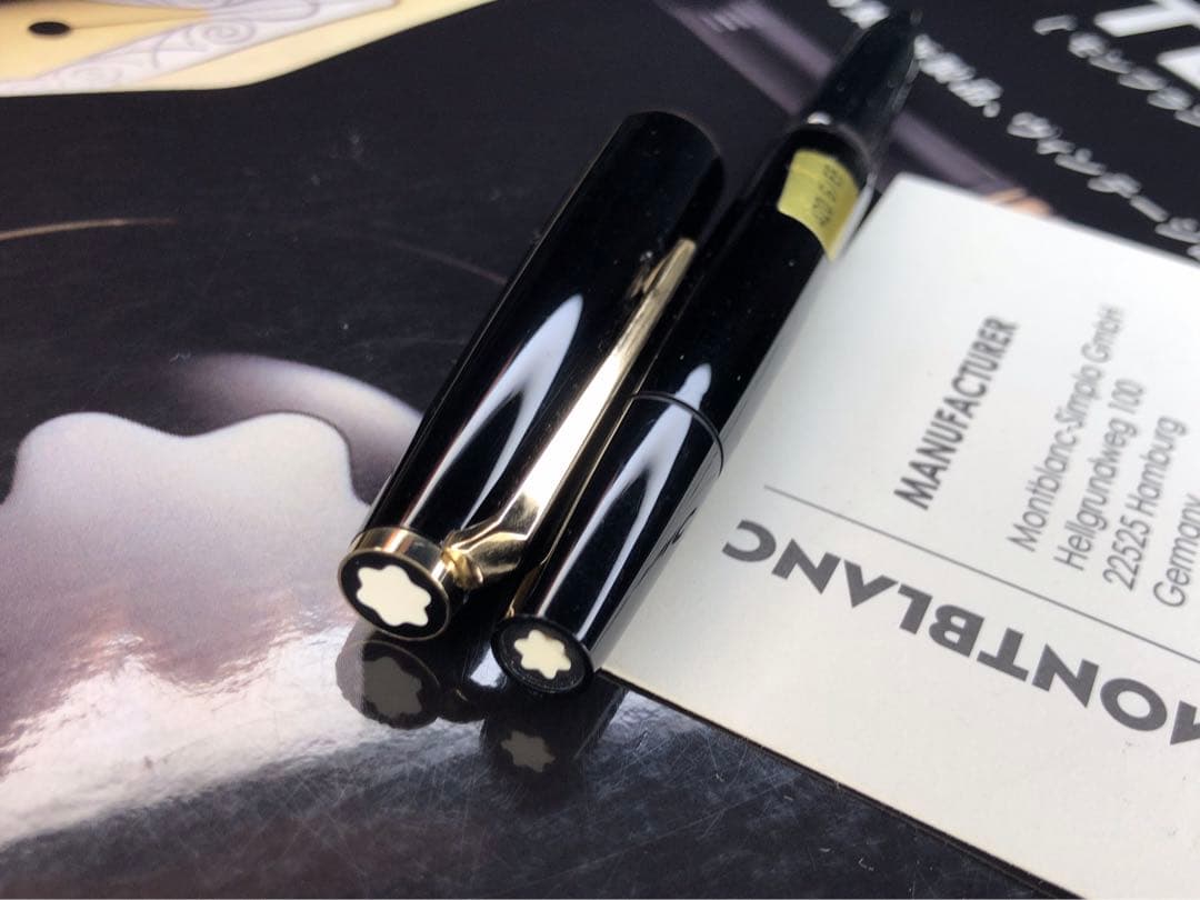 未使用に近い美品！実用品逸品！No420GP★ボトルインク付★モンブラン万年筆