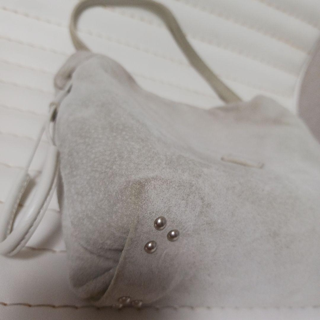 3006【希少】テッセンクリエーション　スエードバッグ　ナチュラル