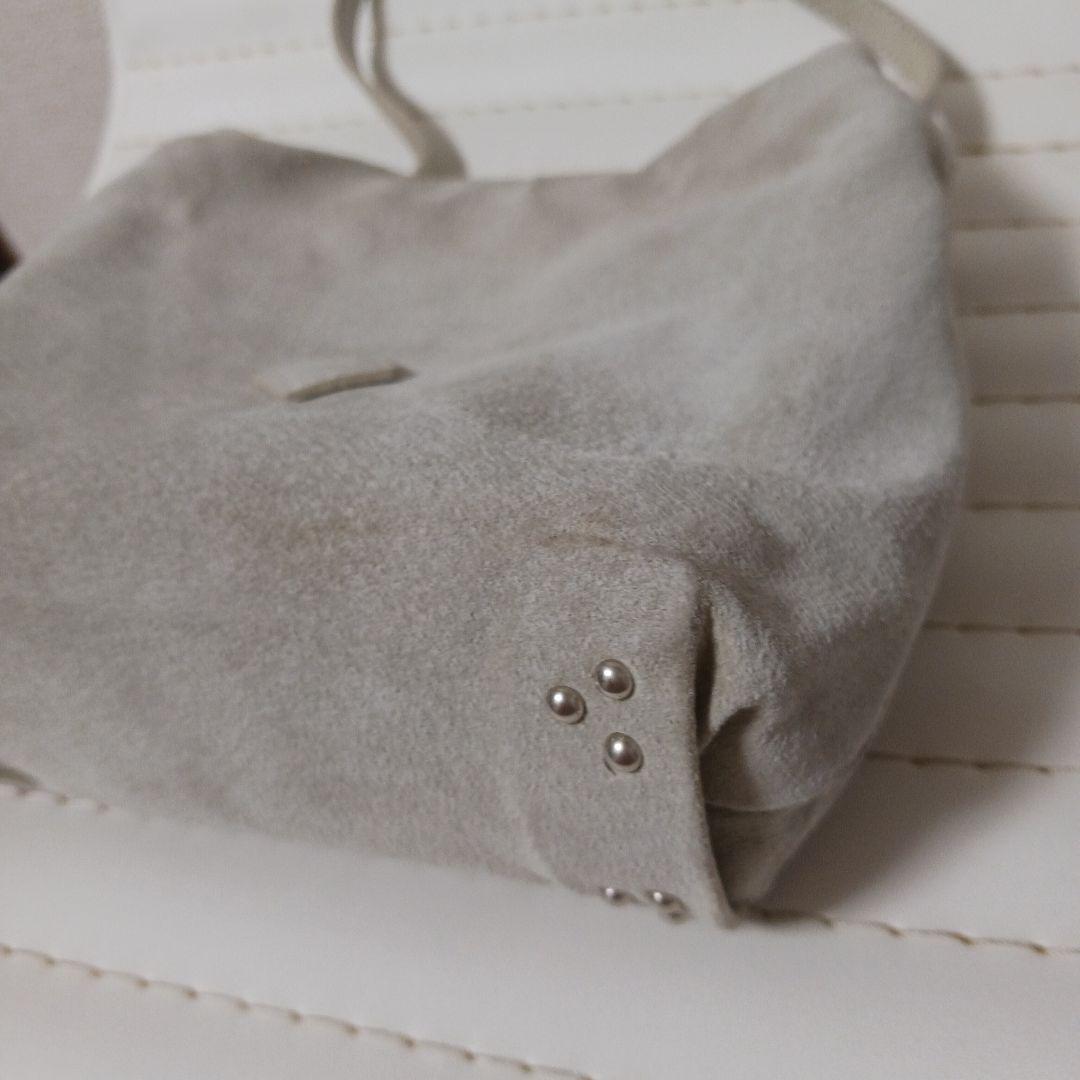 3006【希少】テッセンクリエーション　スエードバッグ　ナチュラル