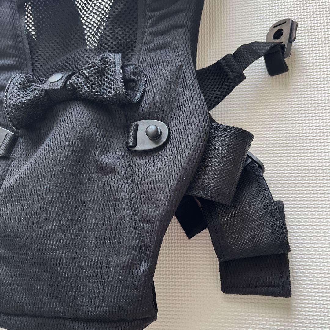 [極美品]最終お値下ミキハウス ファーストベビーキャリア 黒 BOX 保証書付