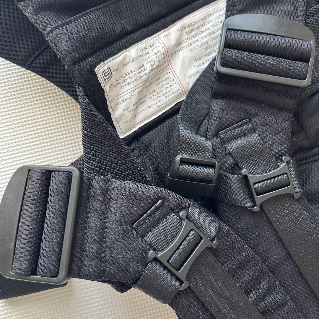 [極美品]最終お値下ミキハウス ファーストベビーキャリア 黒 BOX 保証書付