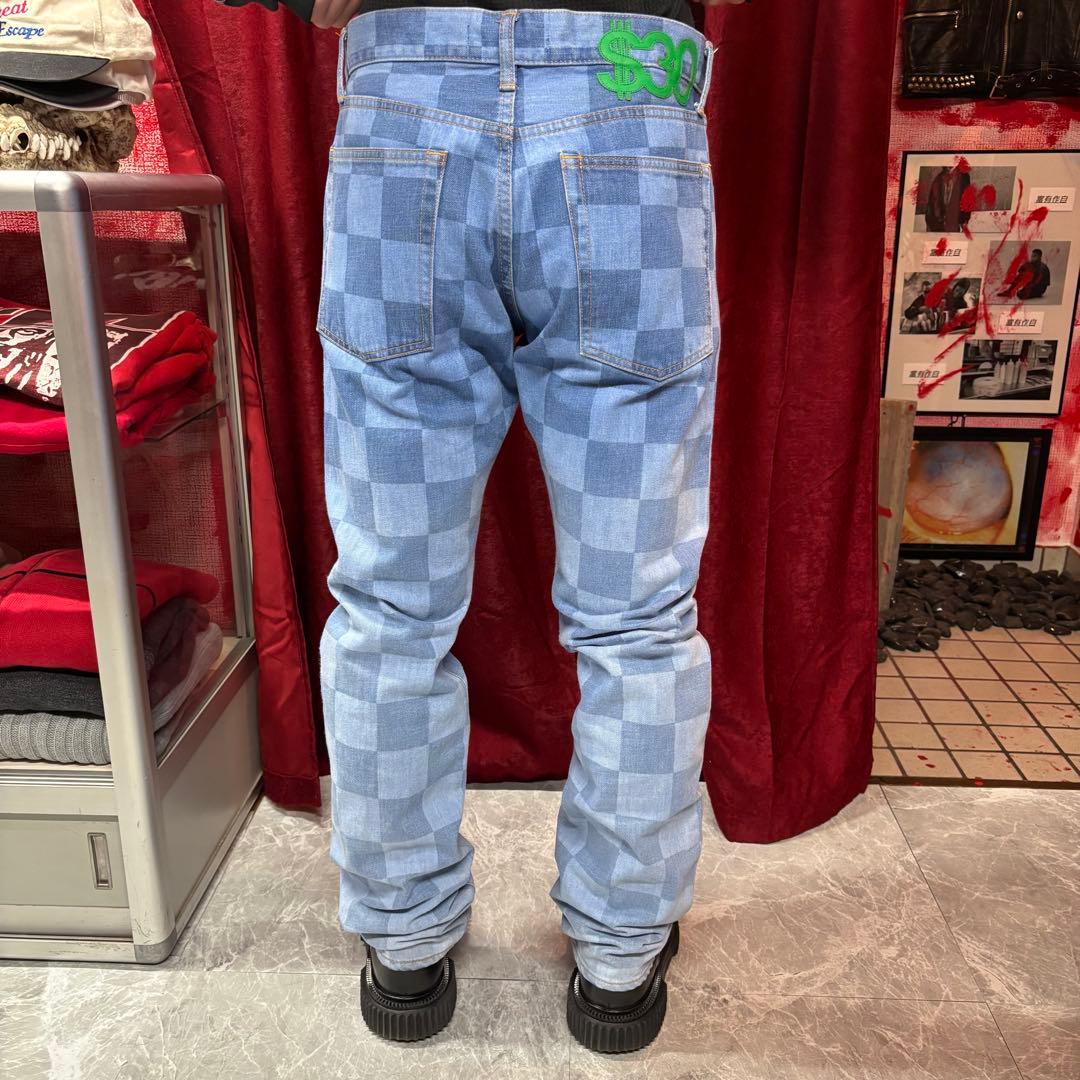 Swagger チェック柄 デニム 30
