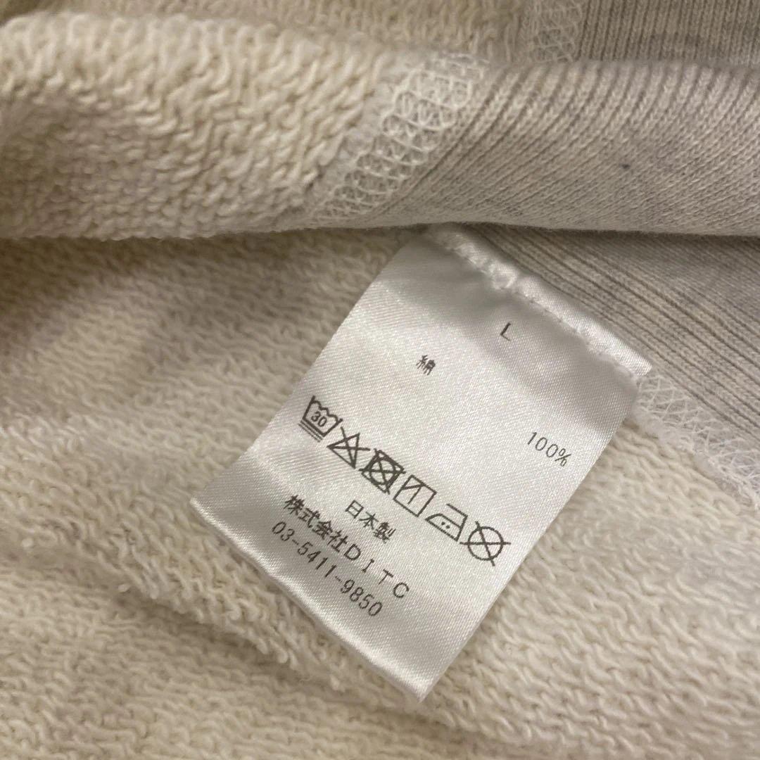 BOWWOW グレー クルーネック トレーナー