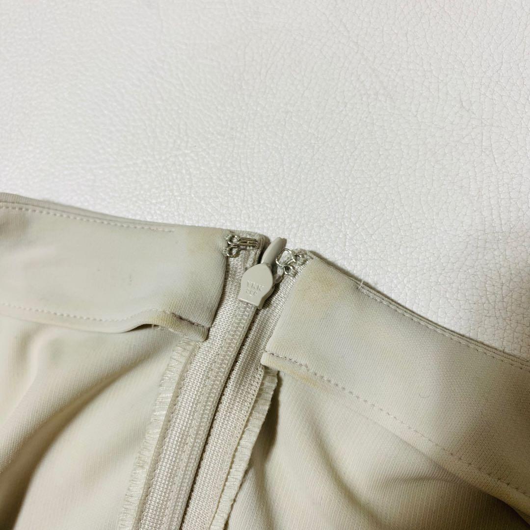 kay me ケイミー ピンストライプ 切替シェルワンピース