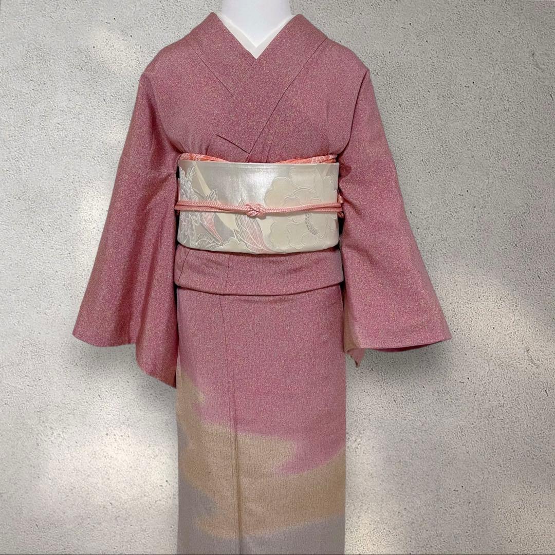 Y240 正絹 訪問着 作家物 フルセット 身丈157 裄丈68