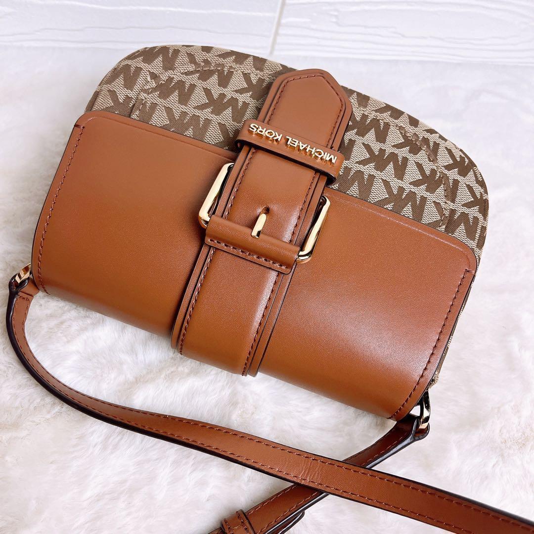 極美品☆MICHAEL KORS マイケルコース ショルダーバッグ ブラウンMK
