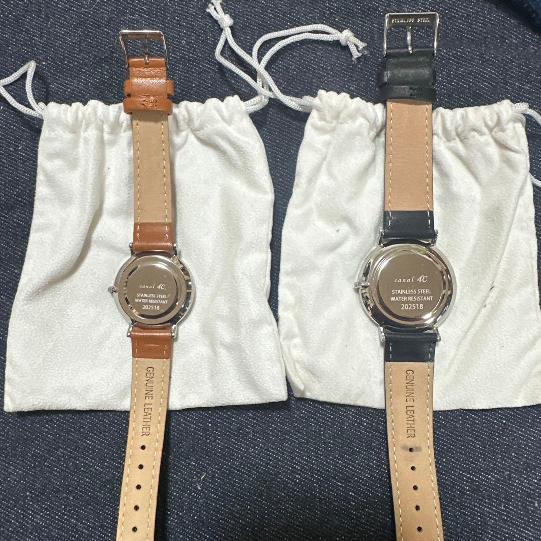 新品未使用非売品canal4℃ペア時計