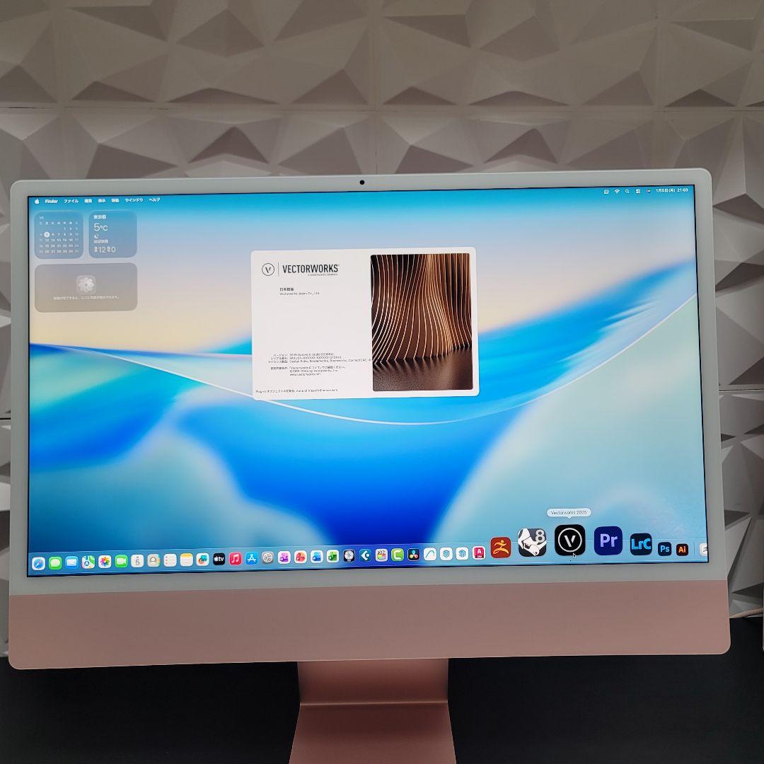 美品 iMac 24インチ M1 16/512GB CAD/BIM&3D設計