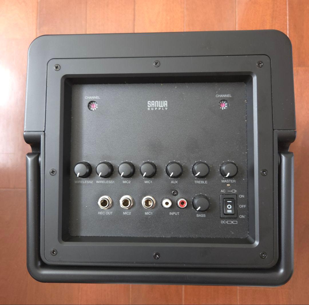 ワイヤレスマイク2本＆収納バッグ付き 400-SP066