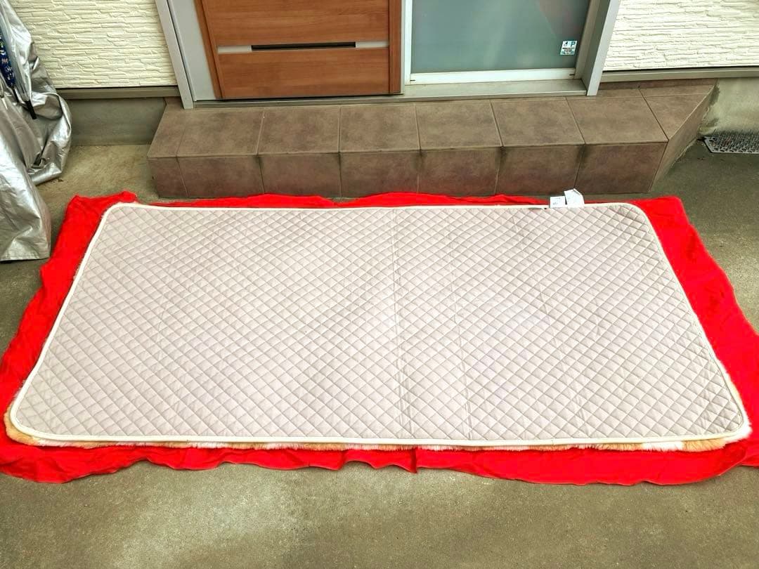 日本製 和多屋 アレルキャッチャー ムートン 敷パッド スプリングラム 子羊毛皮