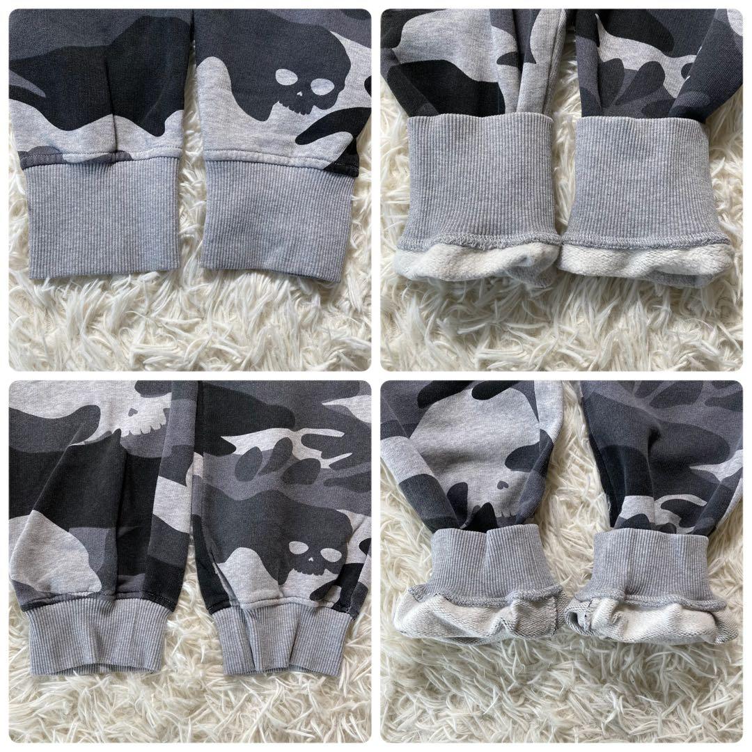 極美品 ハイドロゲン カモフラ スウェットセットアップ スカル 2XL