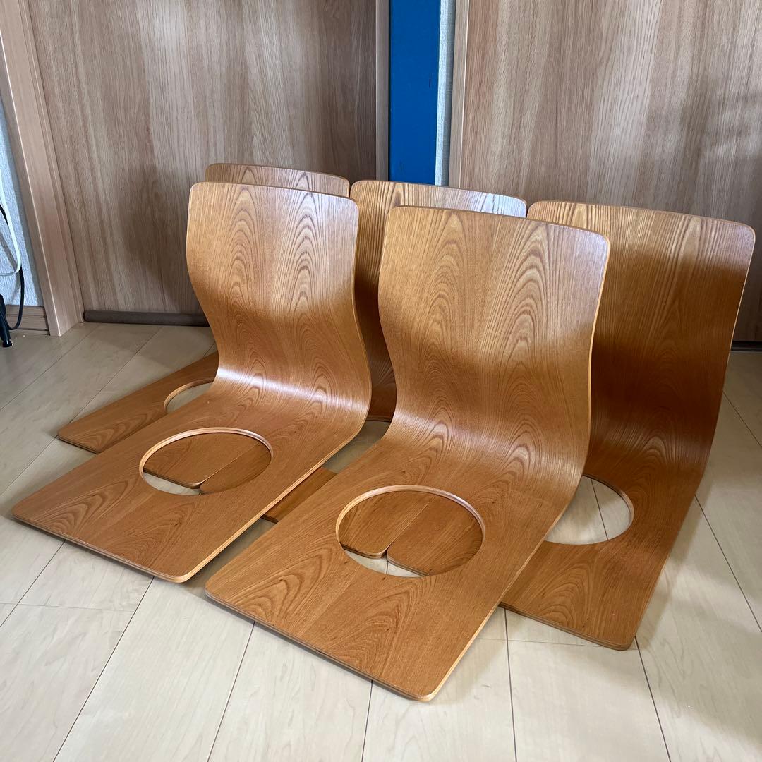 天童木工　座椅子　5脚セット　バラ売り可能です。