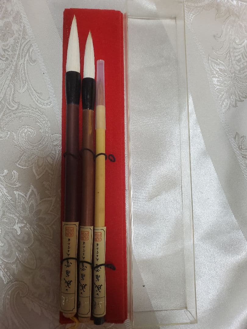 螺鈿硯箱一式　書道　習字セット