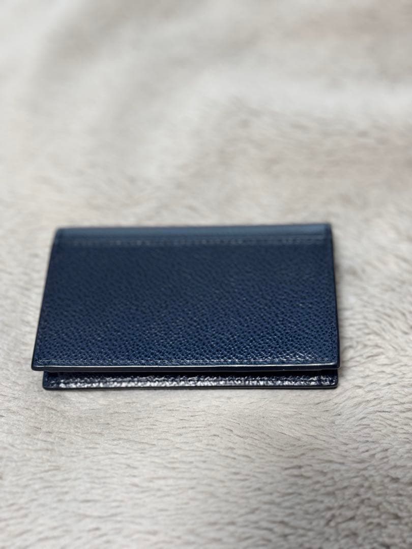 【PRADA】ネイビー レザー 名刺入れ　ユニセックス