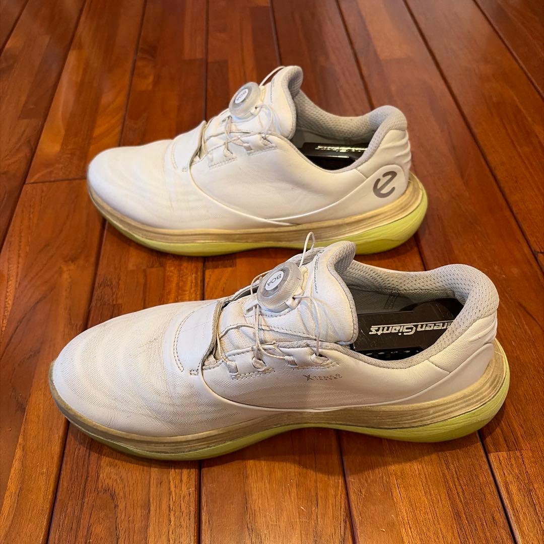 ECCO ゴルフシューズ BOAフィット ホワイト